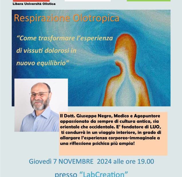 Respirazione olotropica. (Dr Negro G.)