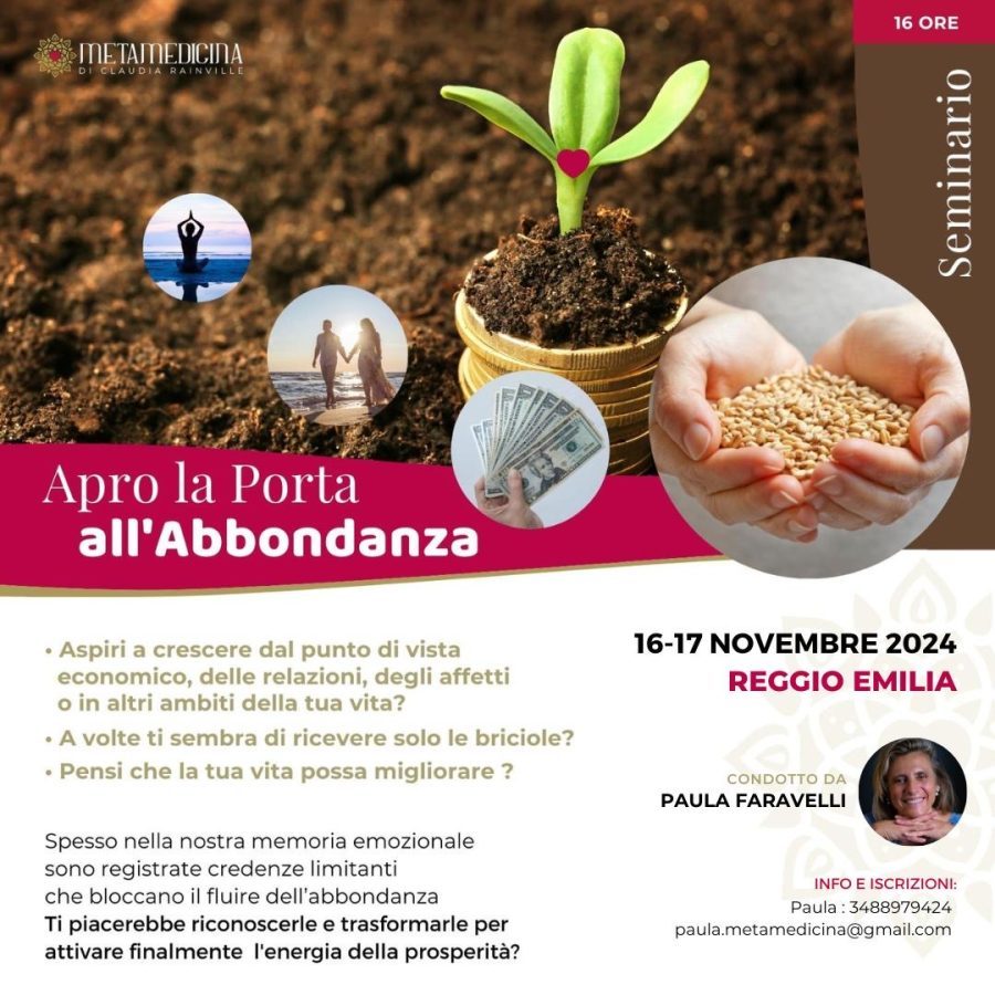 Metamedicina apro la porta all’abbondanza