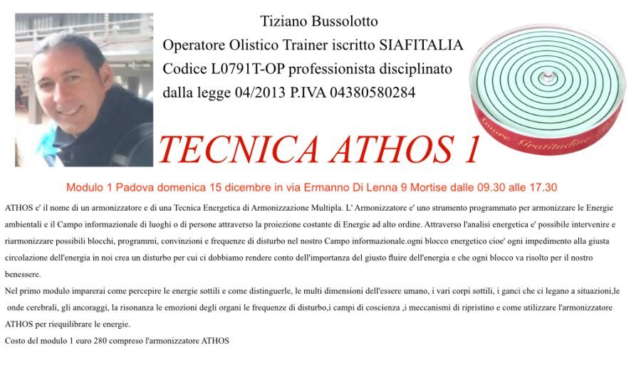 Tecnica Athos primo livello
