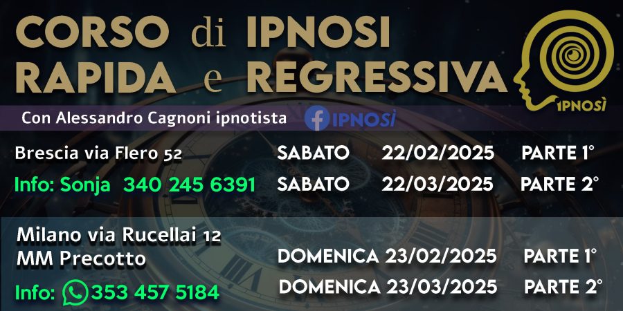 Corso di ipnosi rapida e regressiva