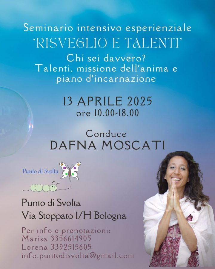 Risveglio e talenti con Dafna Moscati: seminario esperienziale a Bologna