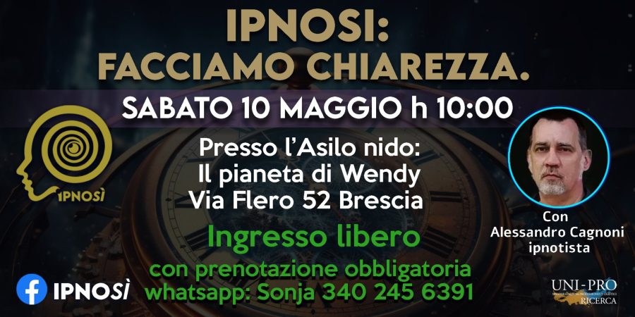 Incontro "Ipnosi: facciamo chiarezza"