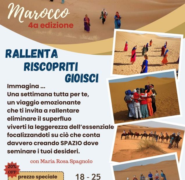 Viaggio olistico nel deserto del Marocco