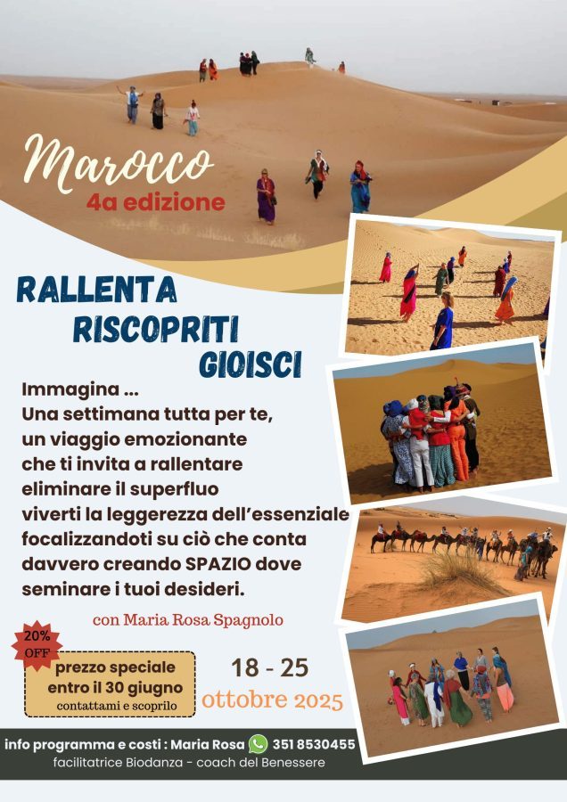 Viaggio olistico nel deserto del Marocco