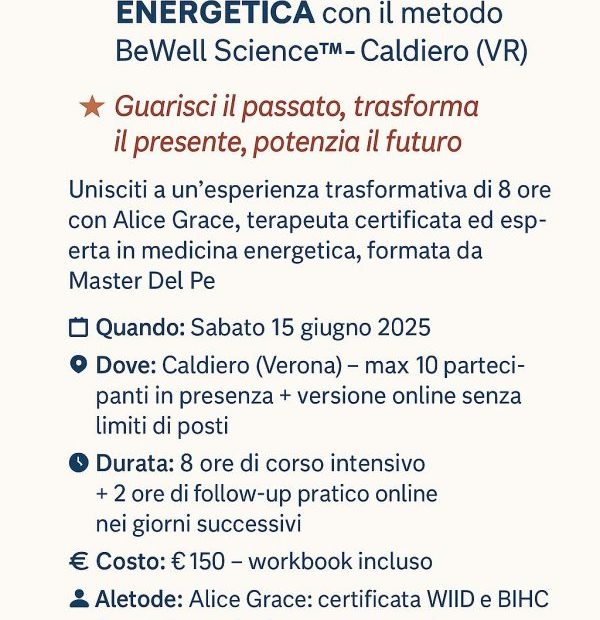 Corso di autoguarigione energetica