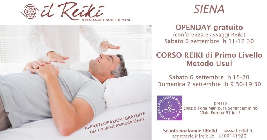 Corso Reiki 1 livello metodo Usui