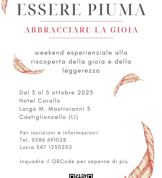 Essere Piuma - Abbraccia la gioia