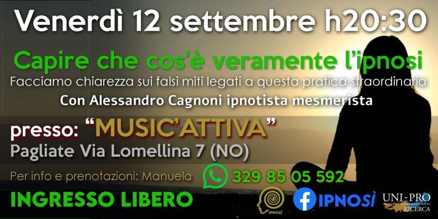 Incontro "Capire cos'è veramente l'ipnosi"