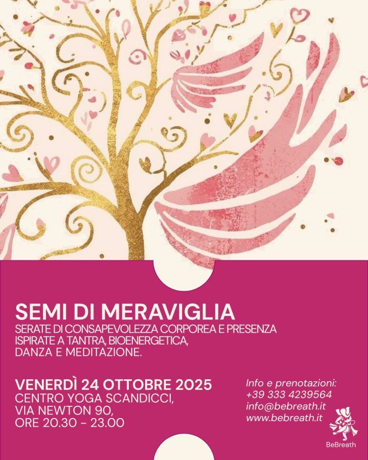 Un ciclo di serate mensili dedicate al risveglio del bambino interiore a Scandicci tramite respiro e bioenergetica