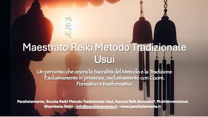 Corso di Maestrato Reiki in 4 weekend a Campi Bisenzio (FI). Formazione per diventare Maestro Usui e insegnare i tre livelli.