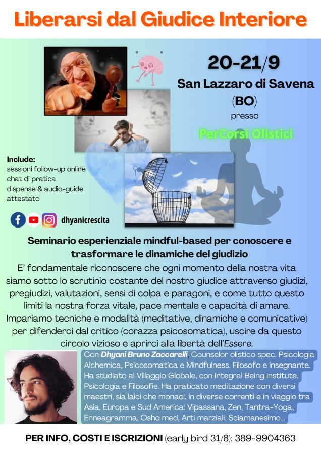 Seminario Liberarsi dal Giudice Interiore