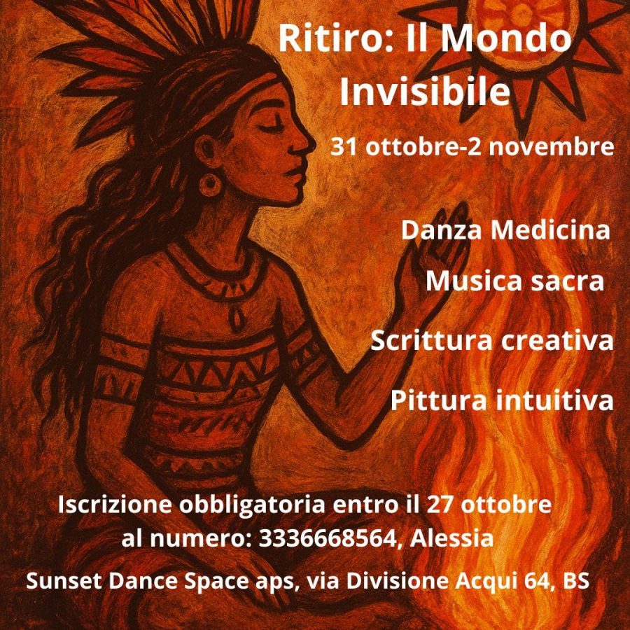 Ritiro Il mondo invisibile con danza medicina, musica sacra e arte a Brescia