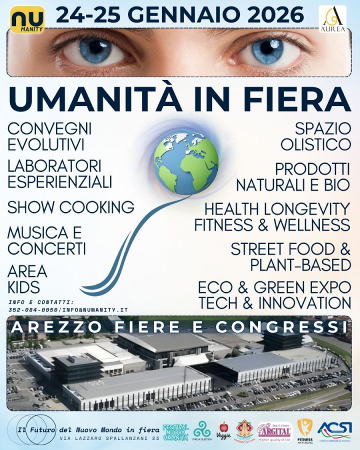 Umanità in Fiera ad Arezzo, Fiera e Congresso Olistico con stand, workshop, crescita personale e spiritualità.