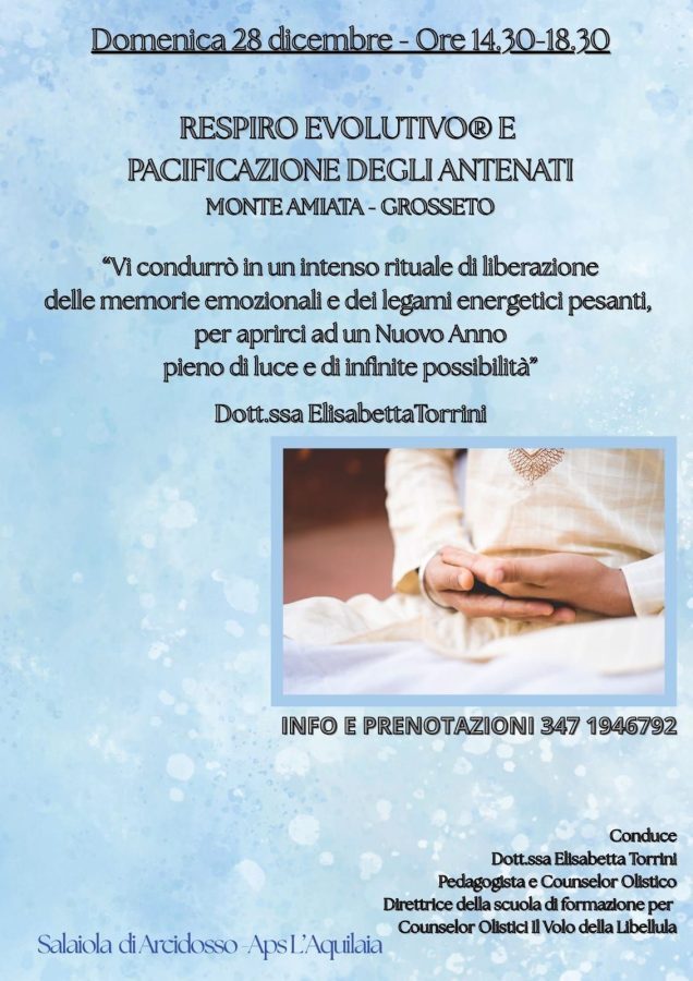 Laboratorio Respiro Evolutivo per pacificazione e nuovo anno in Toscana