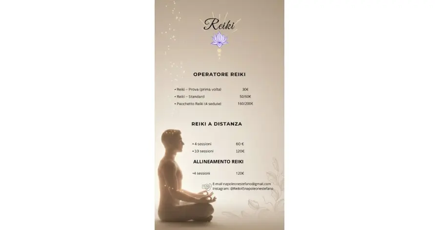 Operatore Reiki terzo livello con formazione certificata dalla scuola Il Reiki Roma