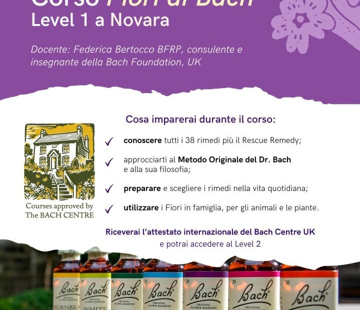 Corso Fiori di Bach livello 1