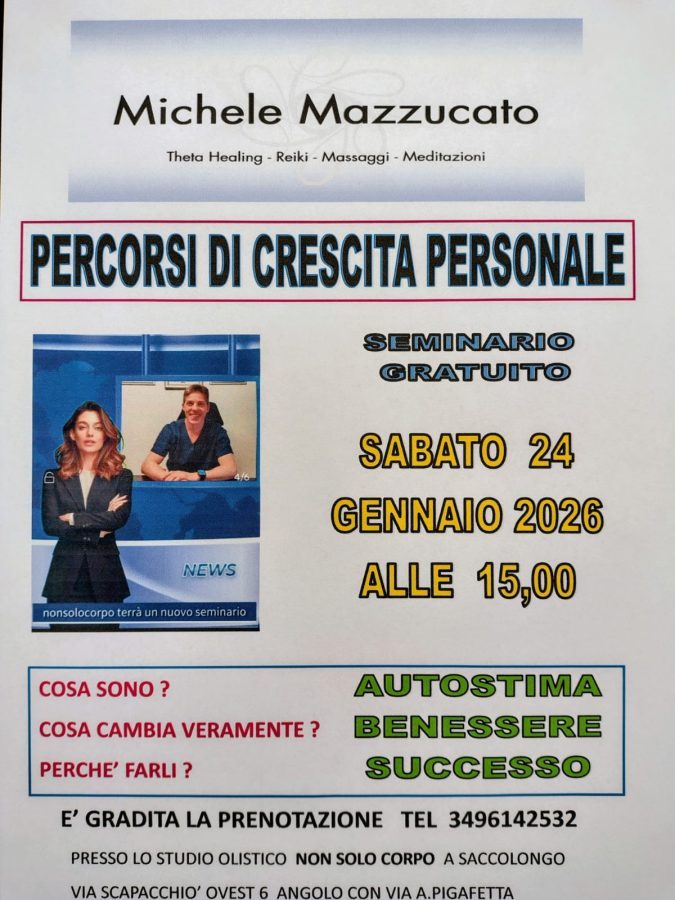 Seminario sui percorsi di crescita personale e consapevolezza a Saccolongo
