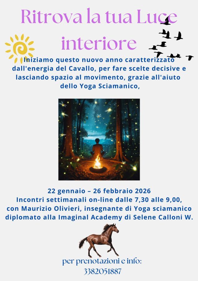 Corso online di yoga sciamanico per ritrovare la luce interiore 2026