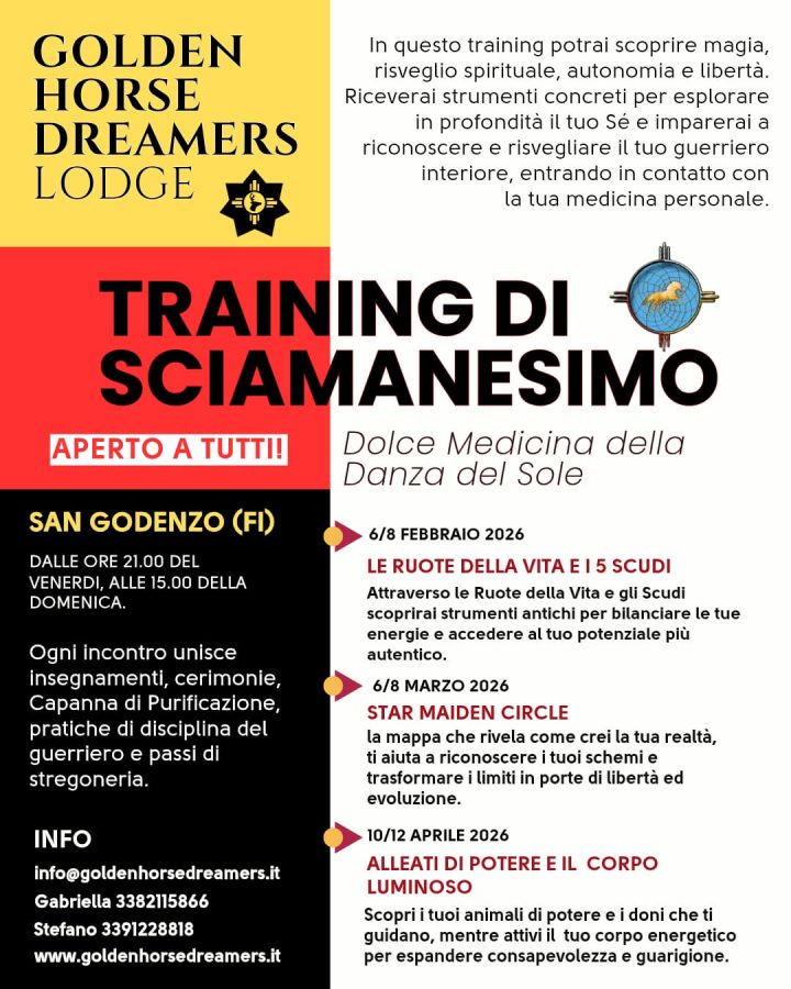 Training sciamanesimo Dolce Medicina della Danza del Sole - Firenze, percorso di risveglio e connessione