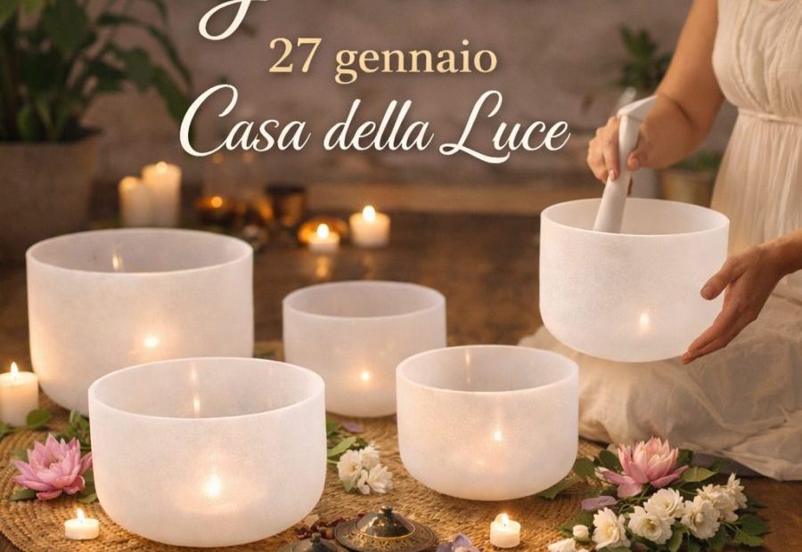 Bagno Sonoro con strumenti di cristallo
