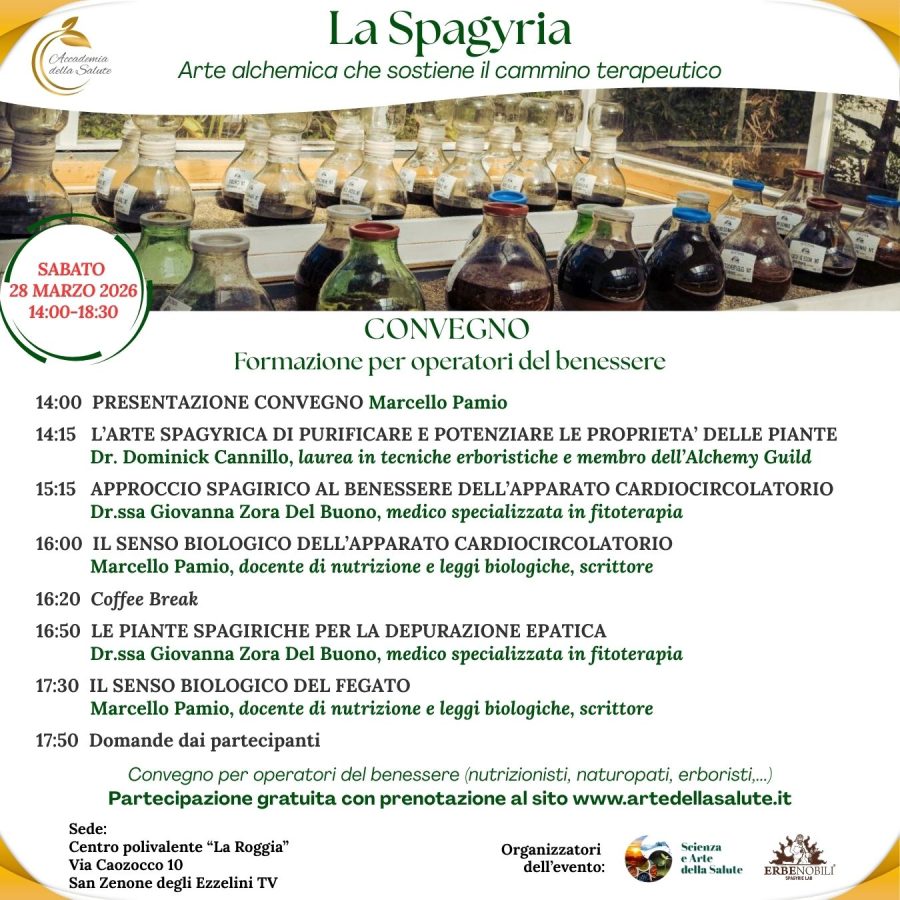 Convegno sulla spagyria per operatori del benessere a San Zenone degli Ezzelini, Treviso