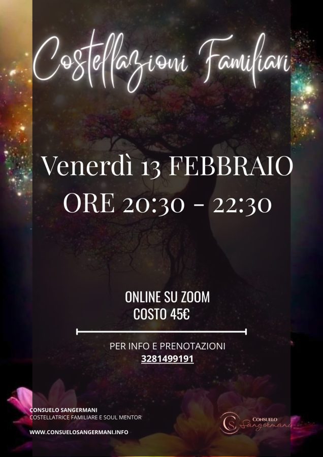 Costellazioni familiari sistemiche online per sciogliere blocchi emotivi e familiari