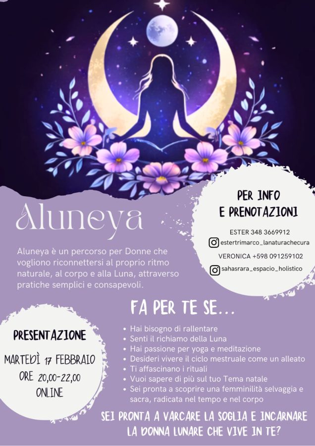 Aluneya percorso energia femminile ciclo lunare meditazione yoga