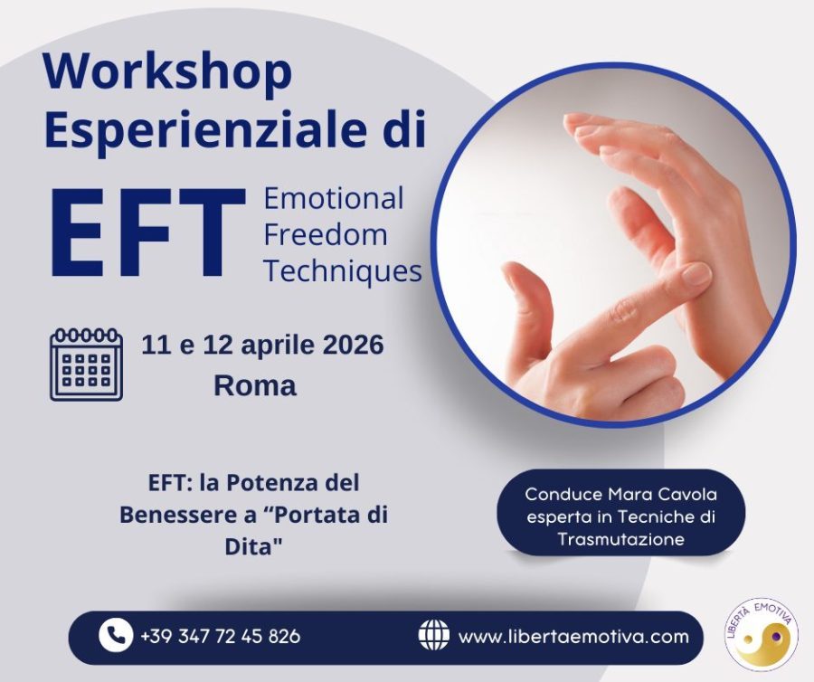 Workshop esperienziale di EFT a Roma per trasformare stress e ansia in energia vitale