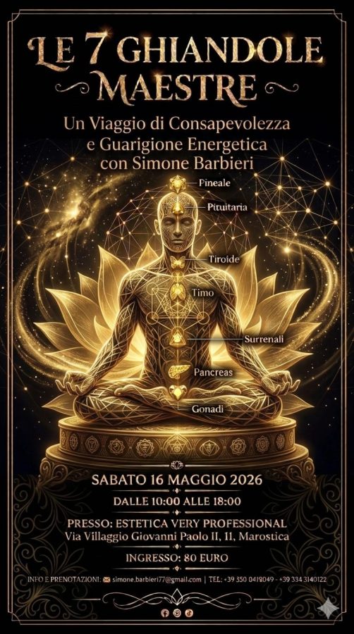 Le 7 ghiandole maestre: percorso tra biologia e centri energetici con Simone Barbieri
