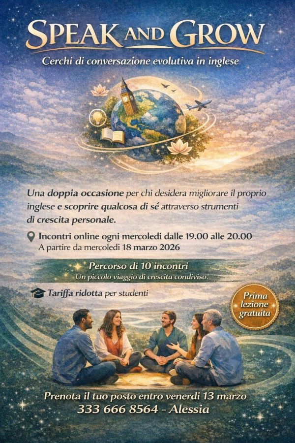 Speak and grow: cerchi di conversazione evolutiva in lingua inglese online
