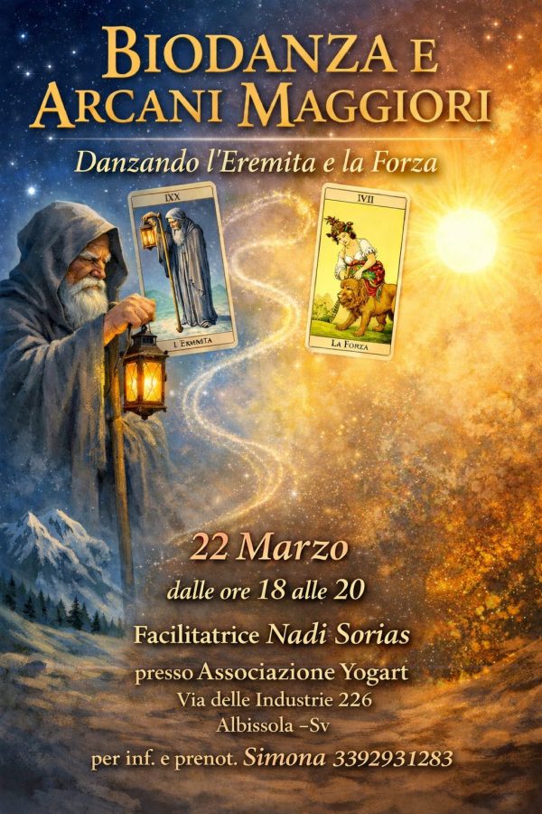 Incontro di Biodanza e Arcani Maggiori ad Albissola per esplorare gli archetipi