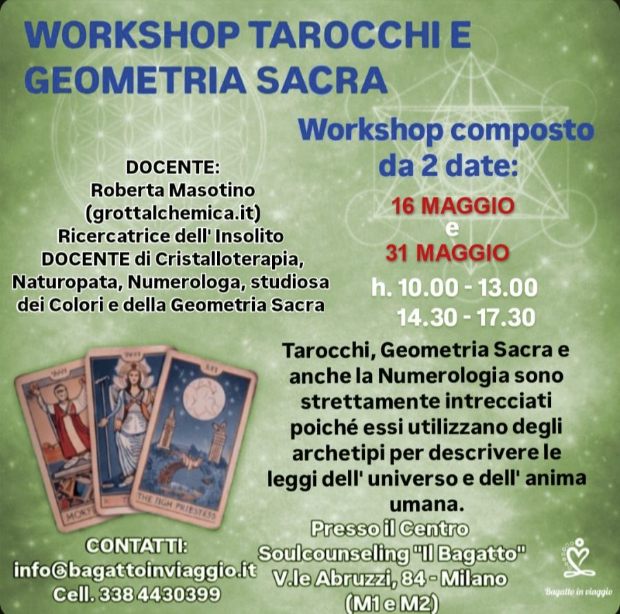 Partecipanti al workshop di tarocchi e geometria sacra