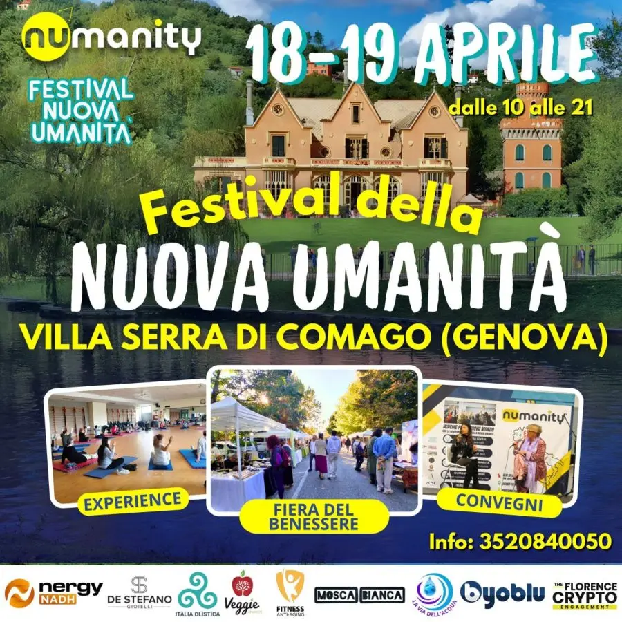 Festival della Nuova Umanità a Villa Serra di Comago: evento dedicato alla crescita personale e spirituale