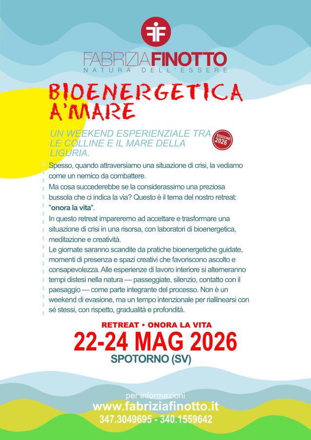 Bioenergetica a' mare 2026: onora la vita
