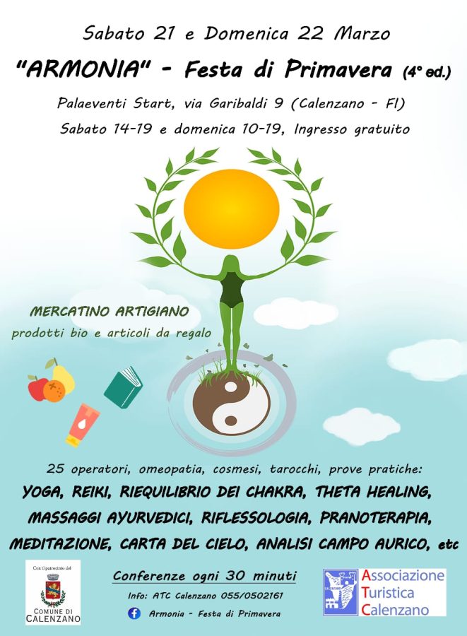 Festival Armonia a Calenzano: fiera dedicata al benessere naturale e alle discipline olistiche