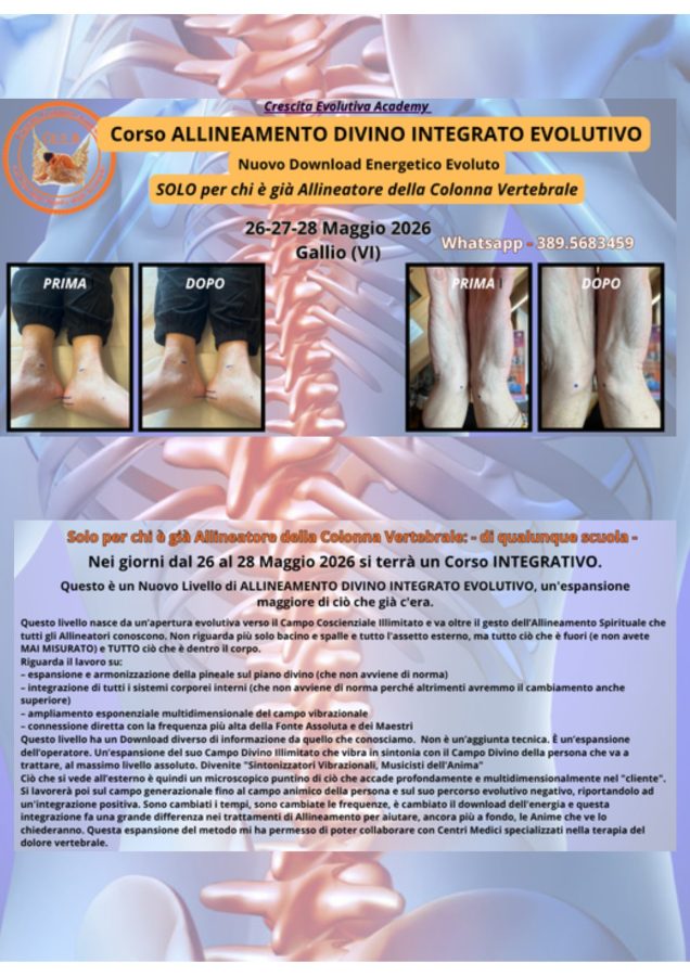 Corso Allineamento Divino Integrato Evolutivo a Gallio