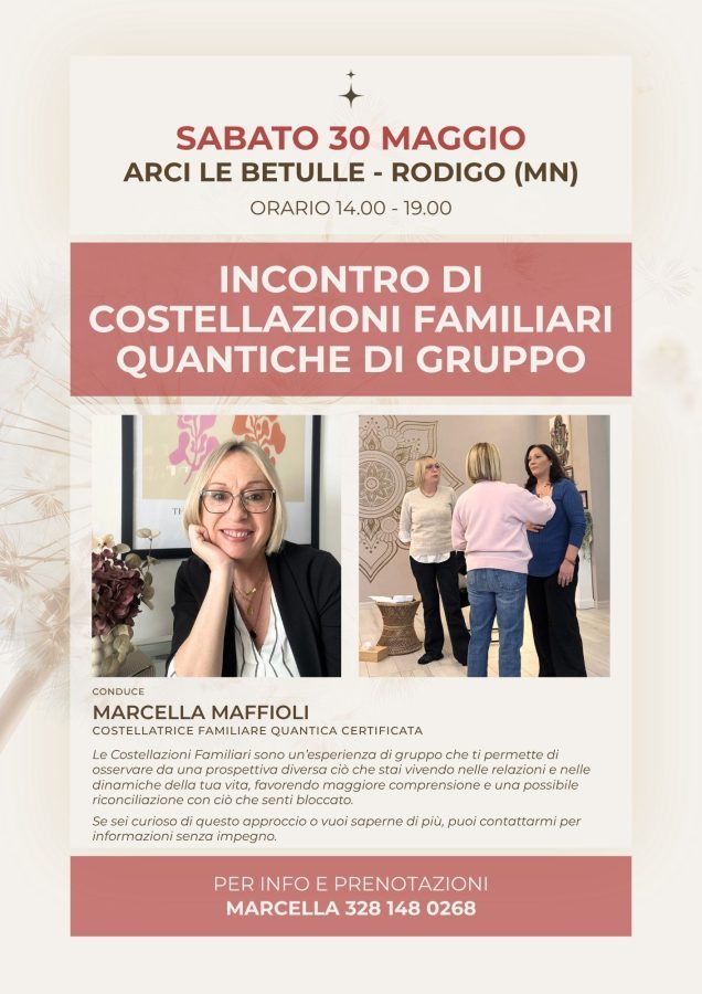 Incontro di costellazioni familiari quantiche a Rodigo