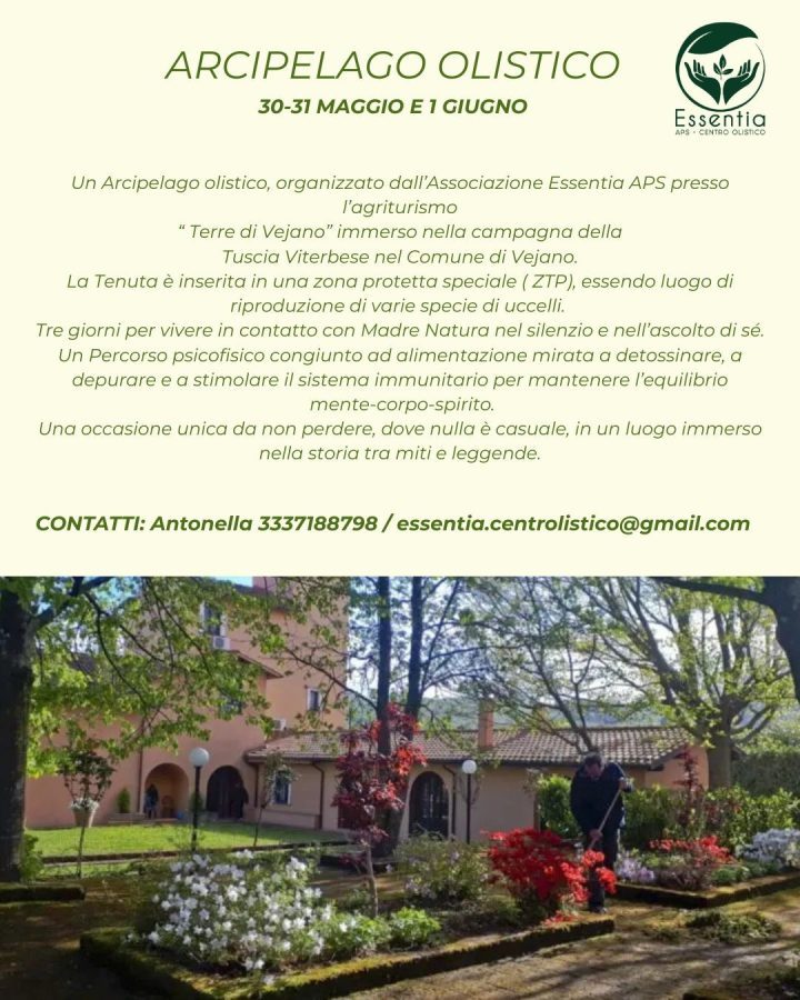 Evento residenziale Arcipelago Olistico con il gruppo Essentia APS