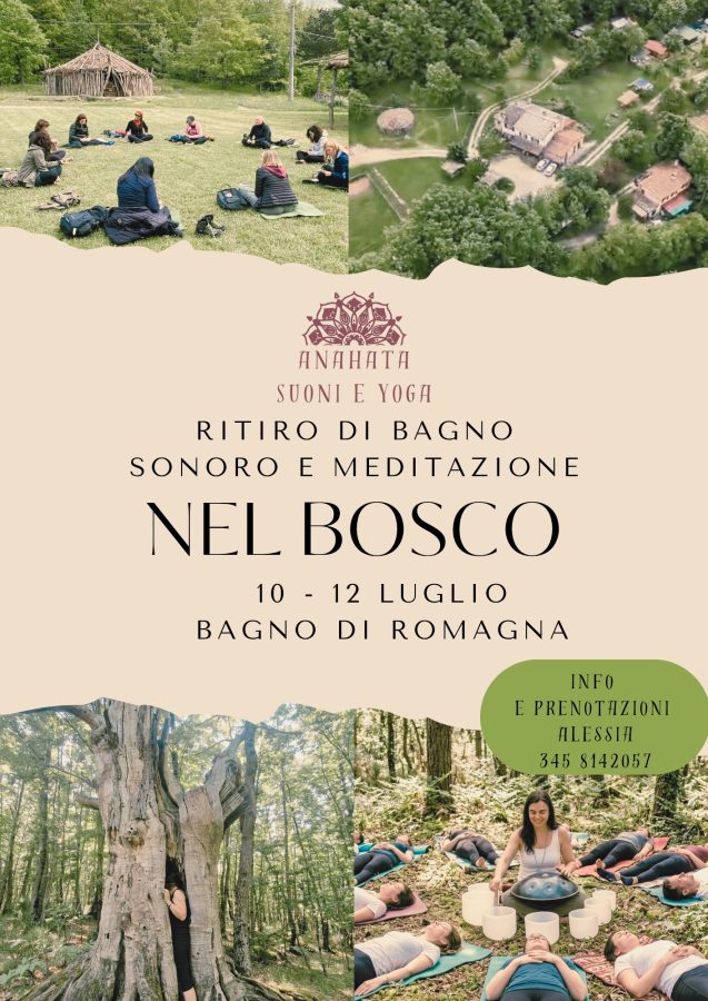 Ritiro bagno sonoro e meditazione nel bosco a San Piero in Bagno
