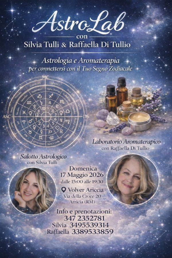 Incontro di astrologia con oli essenziali
