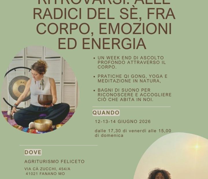 ritrovarsi: corpo, emozioni ed energia