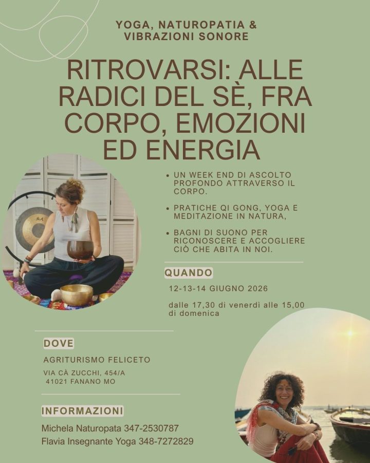 Ritrovarsi: corpo, emozioni ed energia nel weekend di yoga e naturopatia