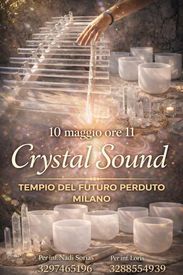 Bagno sonoro con arpa e campane di cristallo a 432 hertz