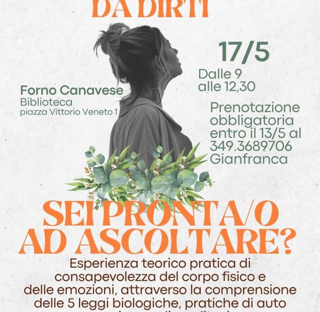 Il tuo corpo ha qualcosa da dirti.