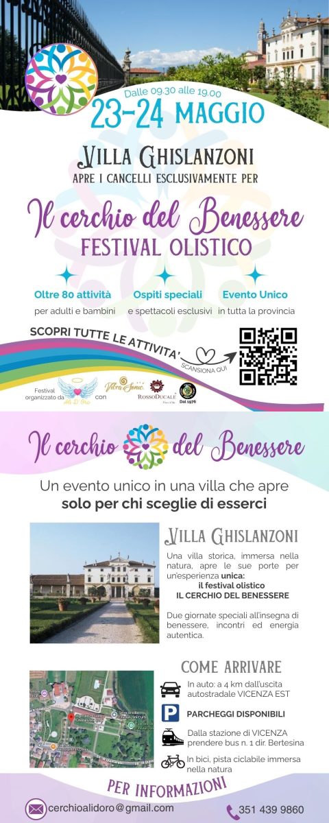Festival olistico il cerchio del benessere a Vicenza