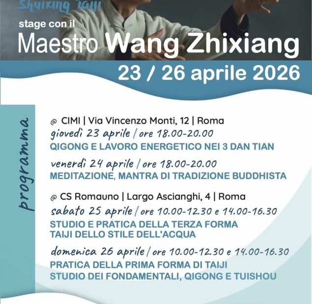 TAIJI STILE DELL'ACQUA-QIGONG-MEDITAZIONE