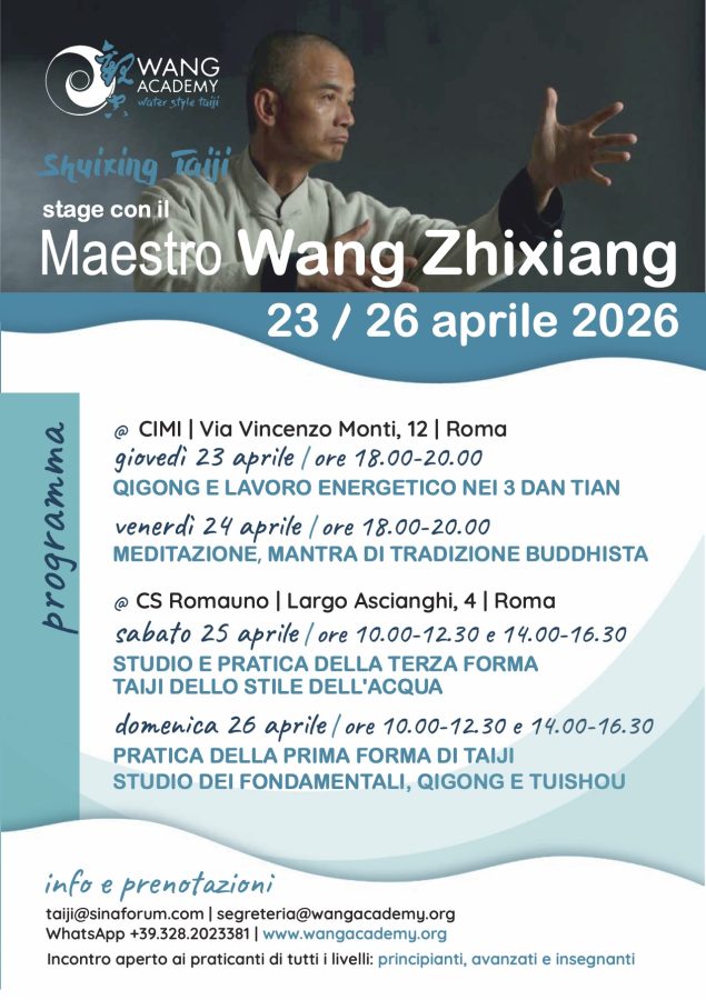 Stage di Taiji e Qi Gong, meditazione e mantra a Roma