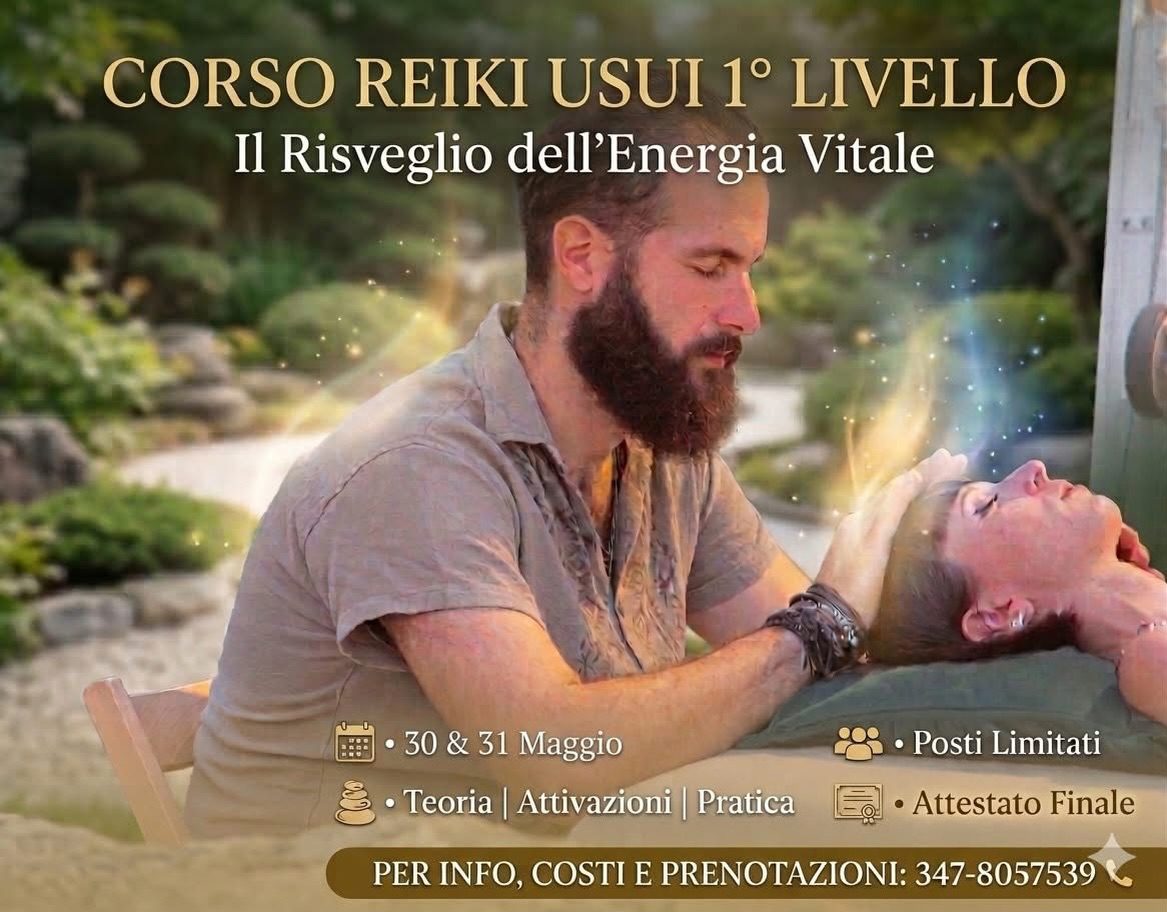 Corso Reiki 1° livello per sbloccare il tuo potenziale di guarigione interiore
