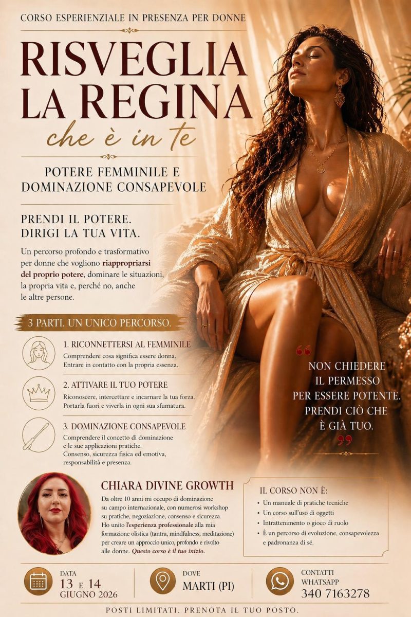 Corso esperienziale sul risveglio del potere femminile