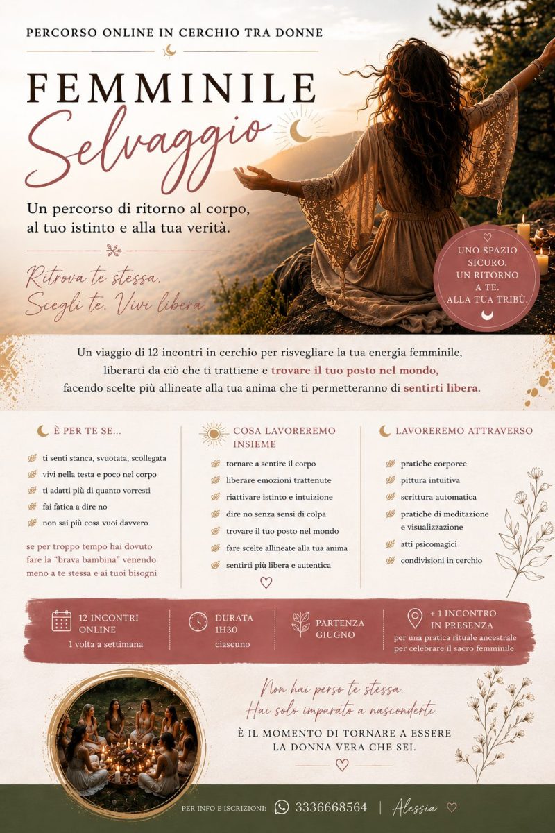 femminile selvaggio: percorso online per donne